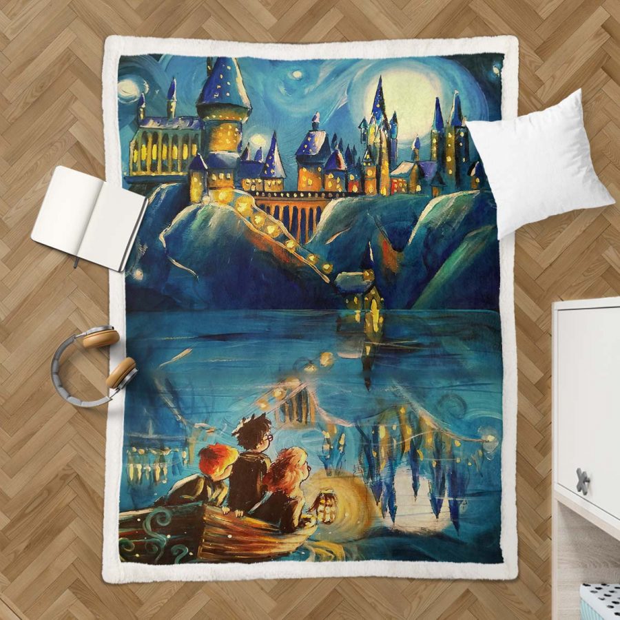 Harry Potter Hogwarts 11 Decke - Fleecedecke – Bild 3