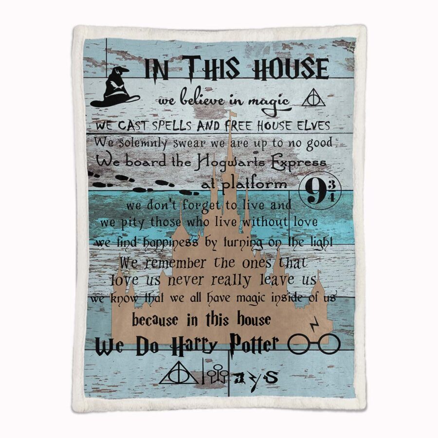 Harry Potter Hogwarts 12 Decke - Fleecedecke – Bild 2