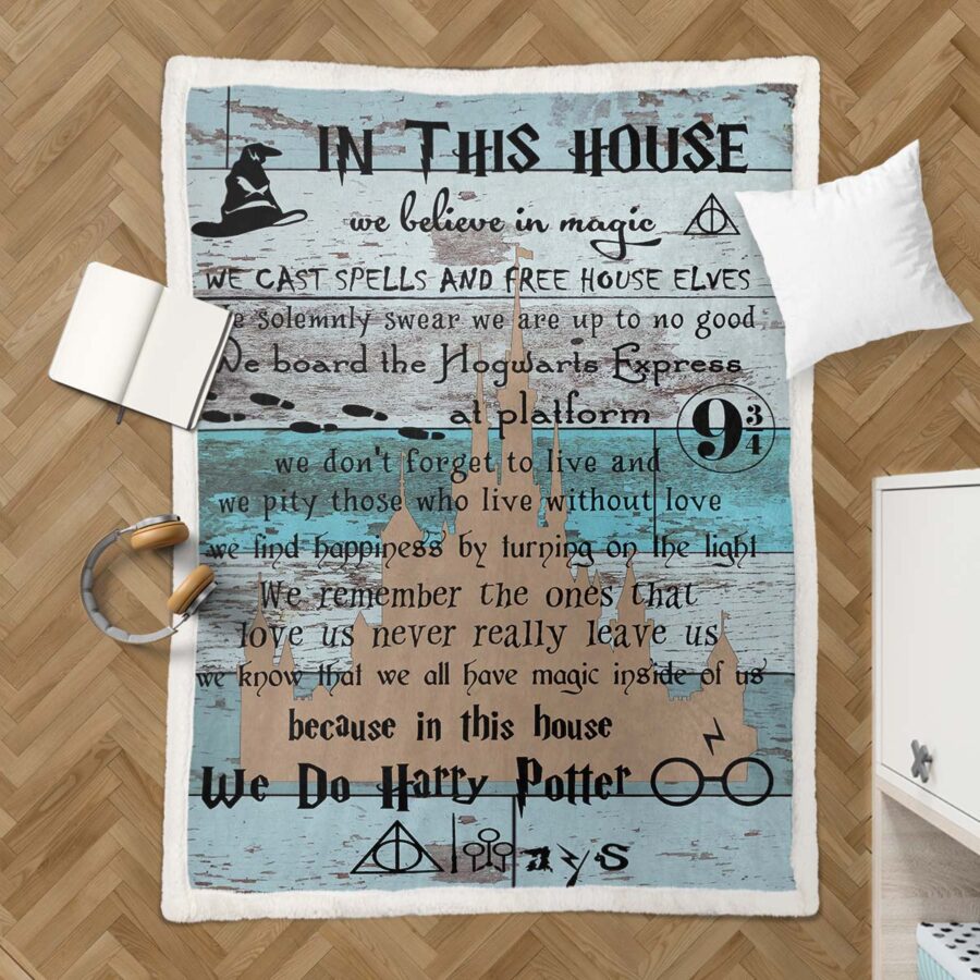 Harry Potter Hogwarts 12 Decke - Fleecedecke – Bild 3