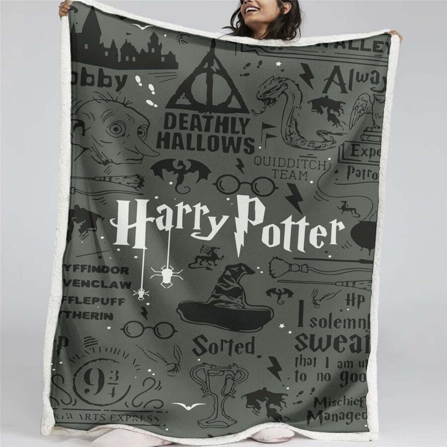 Harry Potter Hogwarts 18 Decke - Fleecedecke