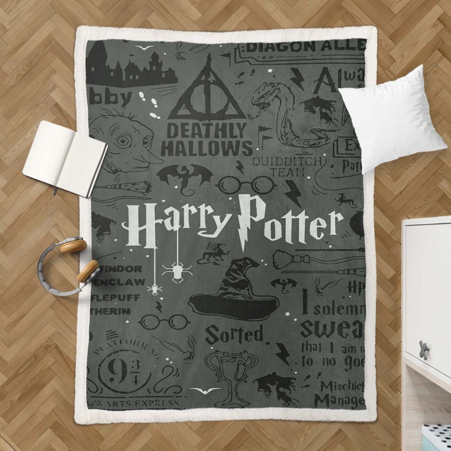 Harry Potter Hogwarts 18 Decke - Fleecedecke – Bild 3