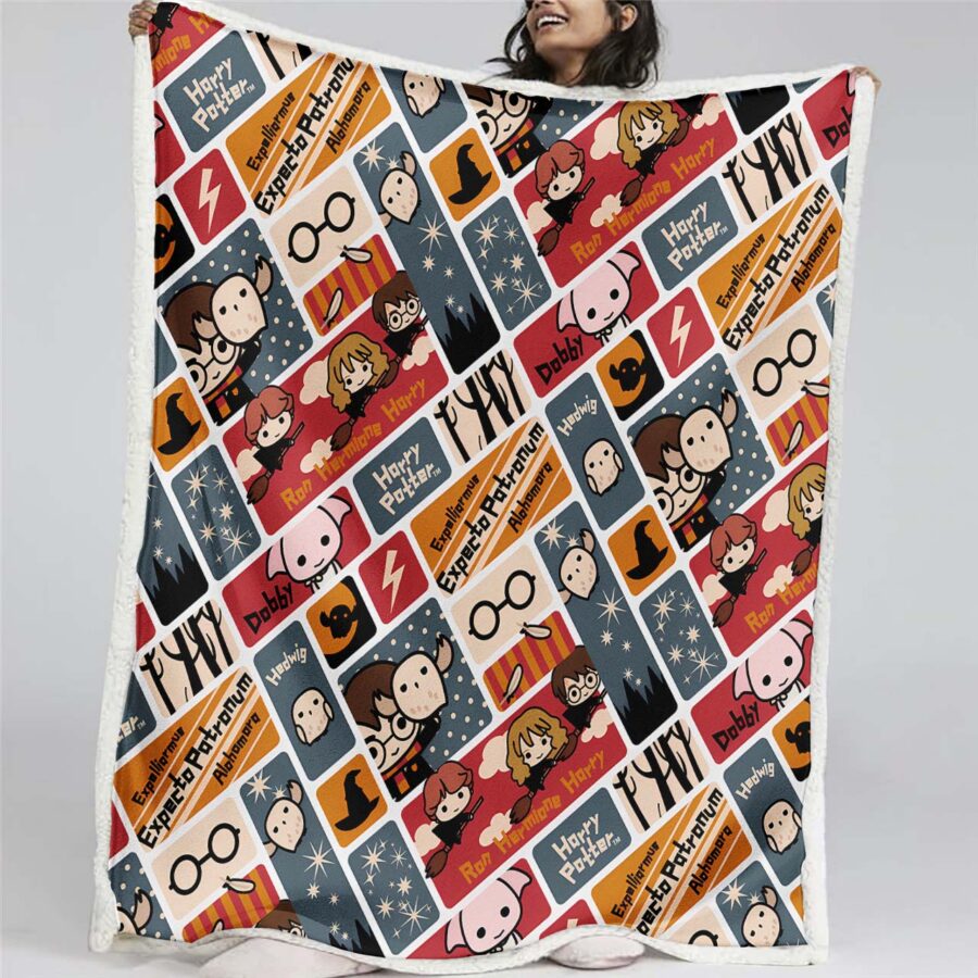 Harry Potter Hogwarts 16 Decke - Fleecedecke