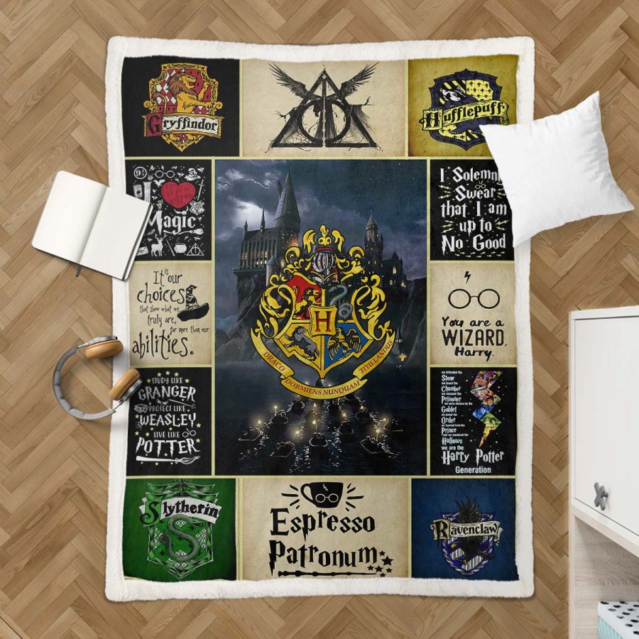 Harry Potter Hogwarts 17 Decke - Fleecedecke – Bild 3