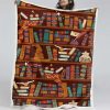 Bücherregal der Harry Potter Hogwarts Decke - Fleecedecke