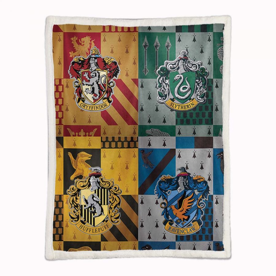 Harry Potter Hogwarts-Schulhaus Decke - Fleecedecke – Bild 2
