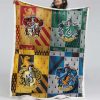 Harry Potter Hogwarts-Schulhaus Decke - Fleecedecke