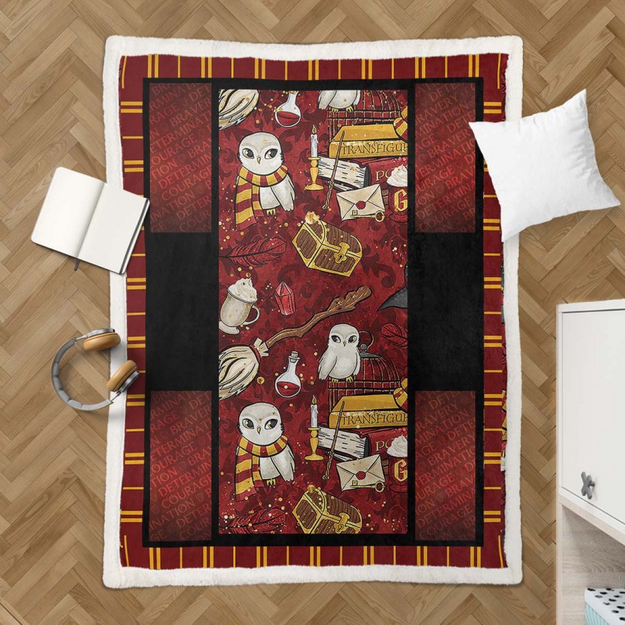 Harry Potter Eule 2 Decke - Fleecedecke – Bild 3