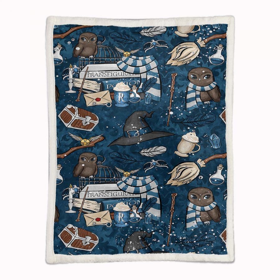 Harry Potter Eule Ravenclaw 1 Decke - Fleecedecke – Bild 2