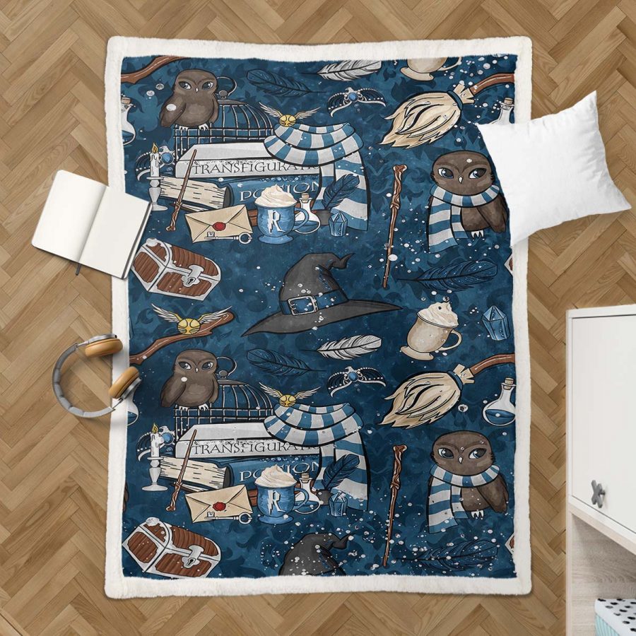 Harry Potter Eule Ravenclaw 1 Decke - Fleecedecke – Bild 3