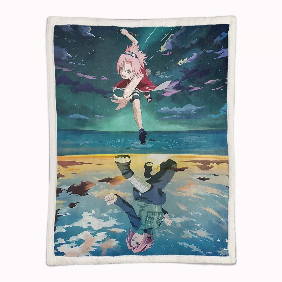 Haruno Sakura 01 Decke - Fleecedecke – Bild 2