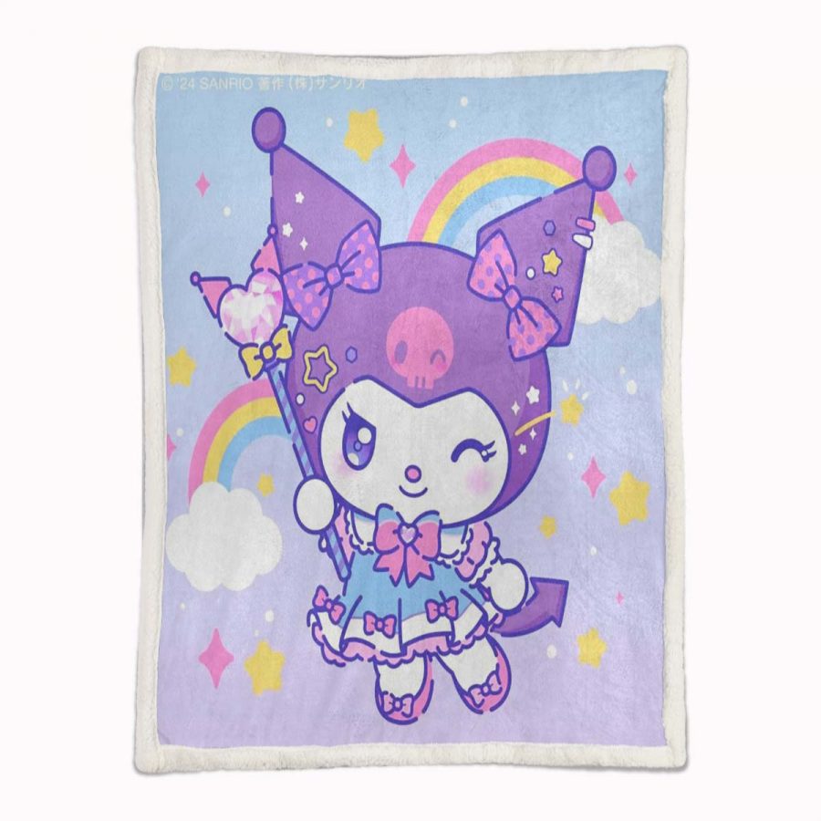 Hello Kitty Kuromi 02 Decke - Fleecedecke – Bild 2
