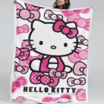Hello Kitty Rosa 01 Decke – Fleecedecke