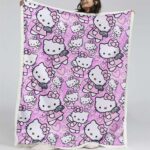 Hello Kitty Rosa 03 Decke – Fleecedecke