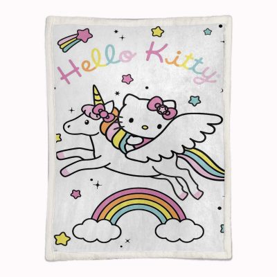 Alternative view of Hello Kitty Einhorn 01 Decke - Fleecedecke