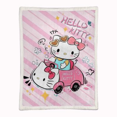 Alternative view of Hello Kitty und rosa Auto Decke - Fleecedecke