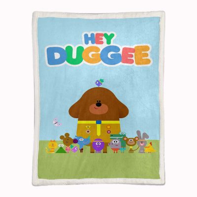 Alternative view of Hey Duggee Charaktere 01 Decke - Fleecedecke