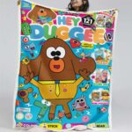 Hey Duggee Charaktere 04 Decke – Fleecedecke