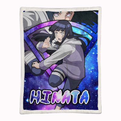 Alternative view of Hinata im Naruto Anime Decke - Fleecedecke