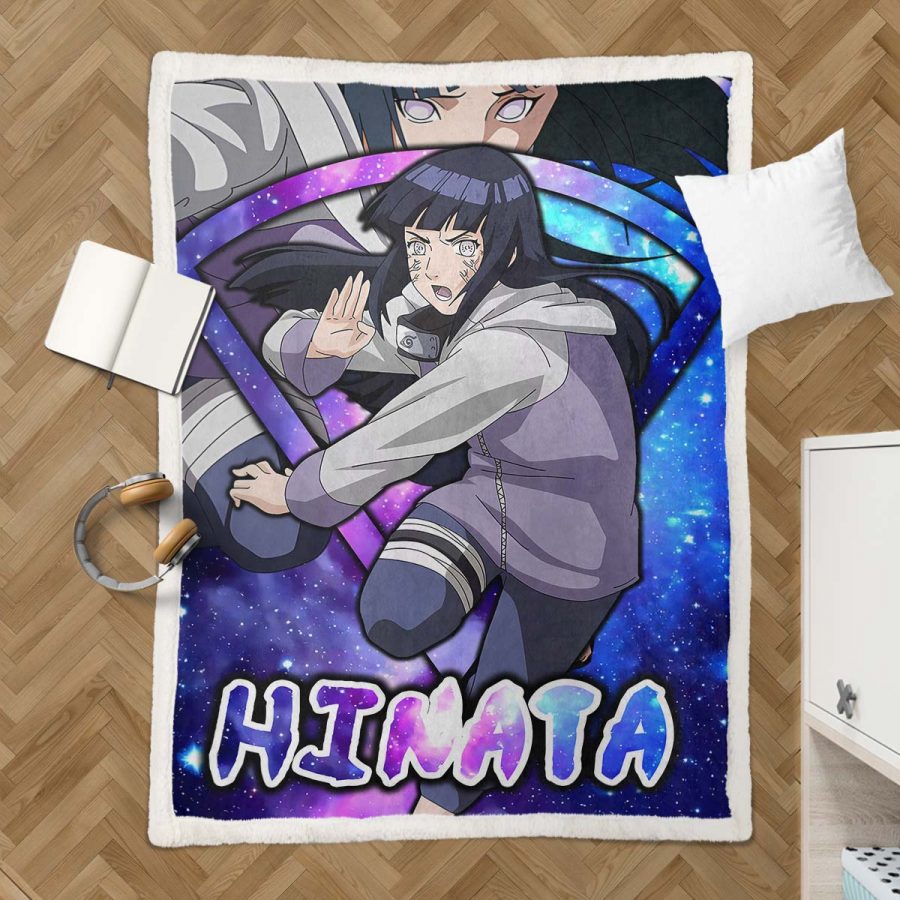 Hinata im Naruto Anime Decke - Fleecedecke – Bild 3