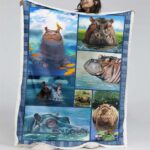 Nilpferd 1001 Decke – Fleecedecke