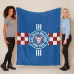 Holstein Kiel FC Kieler SV Holstein 1900 blau 04 Fleecedecke – Decke