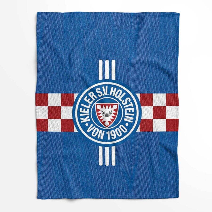 Holstein Kiel FC Kieler SV Holstein 1900 blau 04 Fleecedecke - Decke – Bild 2