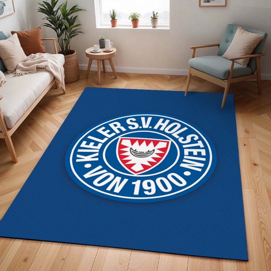 Holstein Kiel FC Kieler SV Holstein 1900 blauer Hintergrund 08 Teppich – Bild 2