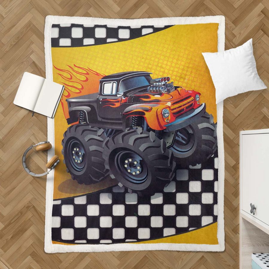Hot Wheels 05 Decke - Fleecedecke – Bild 3