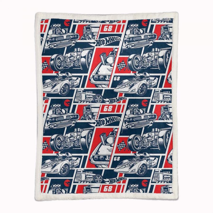 Hot Wheels Rot und Blau Decke - Fleecedecke – Bild 2