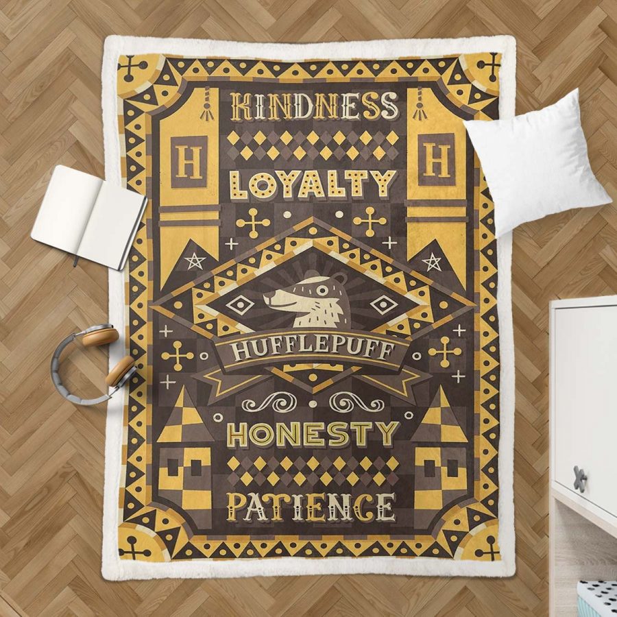 Hufflepuff Harry Potter 2 Decke - Fleecedecke – Bild 3