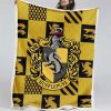 Hufflepuff Harry Potter 3 Decke - Fleecedecke