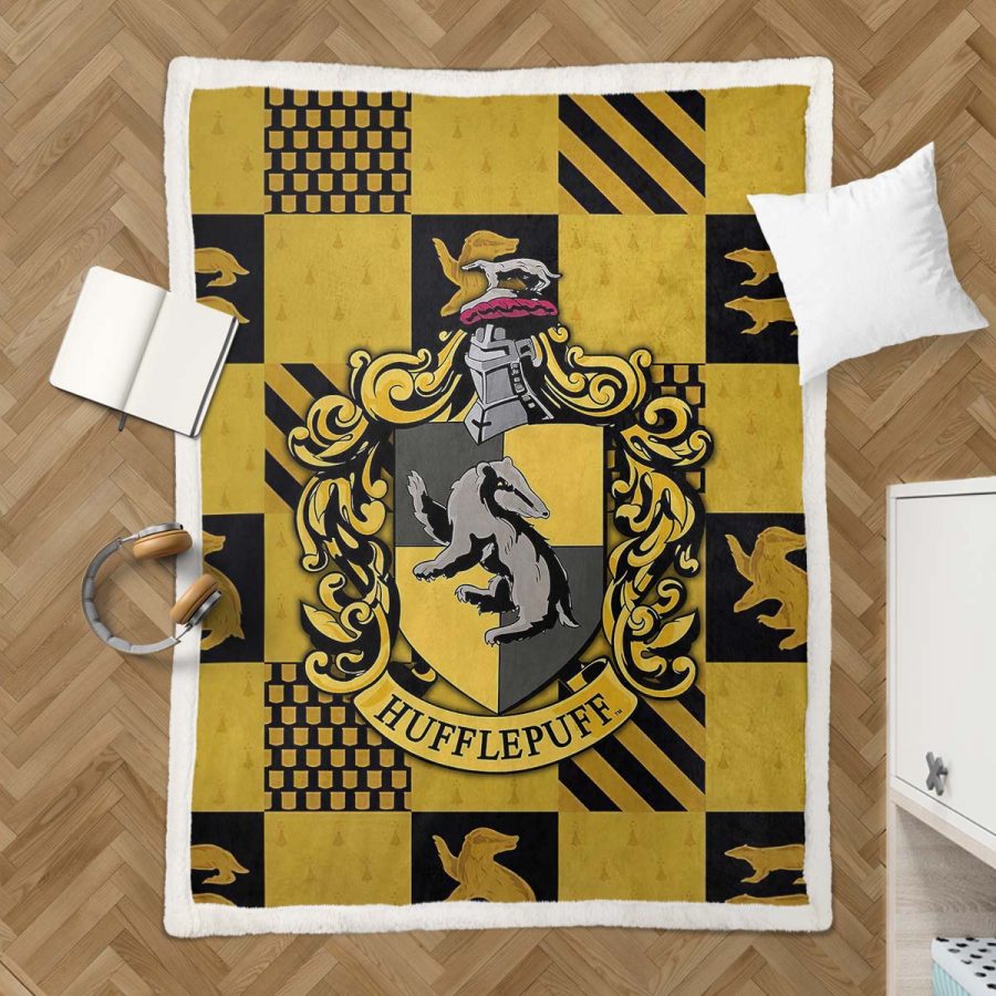 Hufflepuff Harry Potter 3 Decke - Fleecedecke – Bild 3