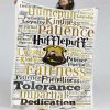 Hufflepuff Harry Potter 4 Decke - Fleecedecke