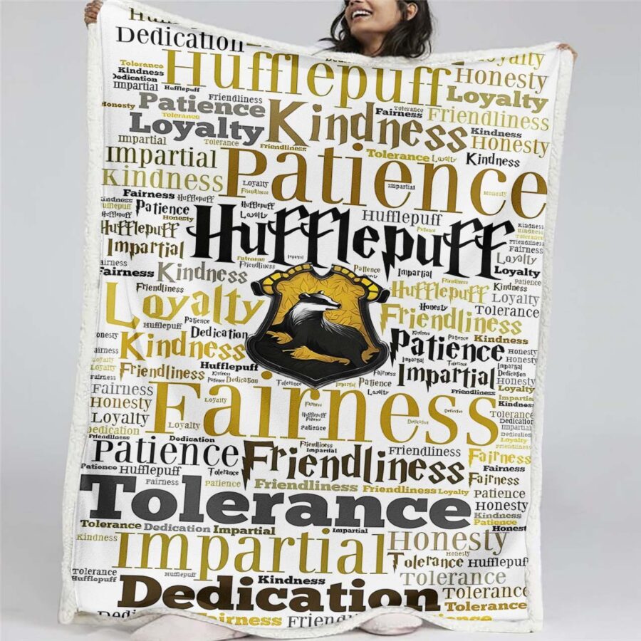 Hufflepuff Harry Potter 4 Decke - Fleecedecke