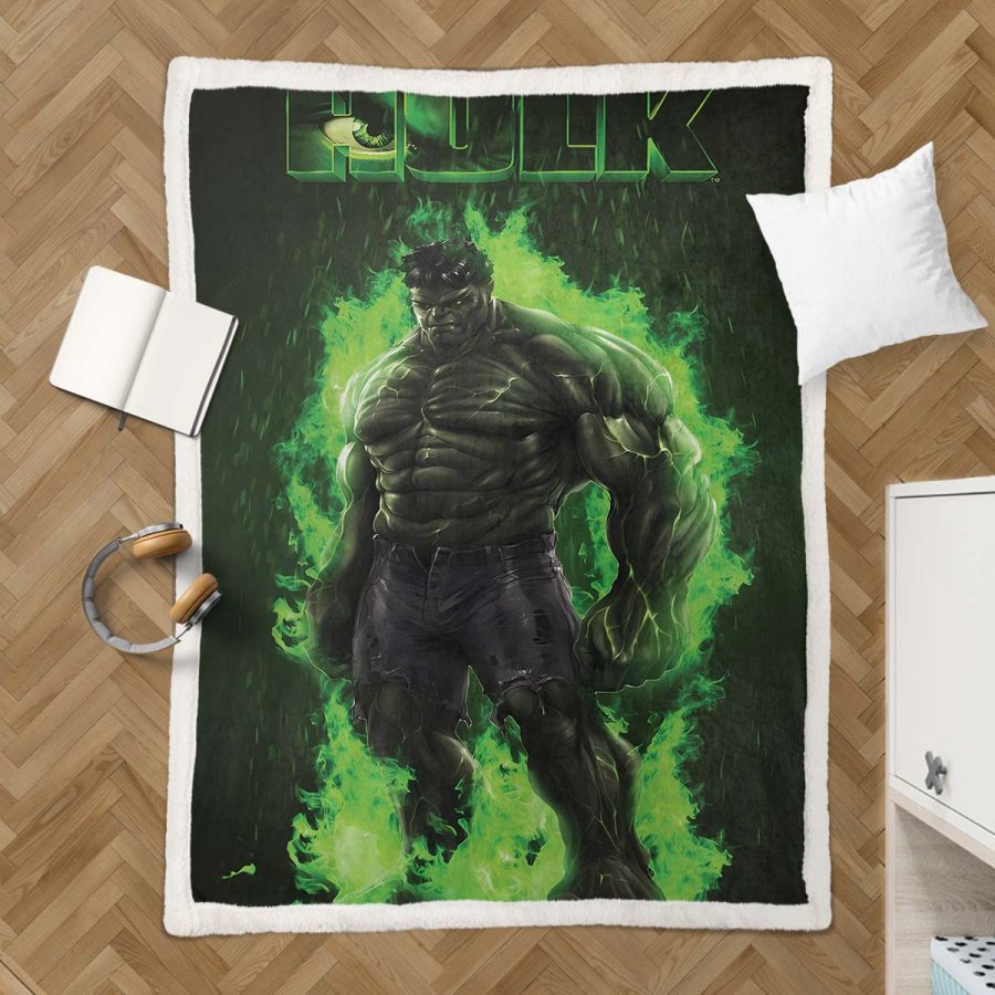 Marvel-Hulk 01 Decke - Fleecedecke – Bild 3
