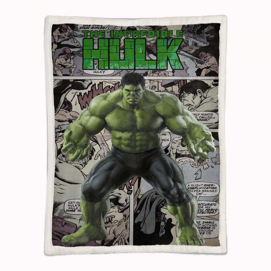 Marvel-Hulk 02 Decke - Fleecedecke – Bild 2