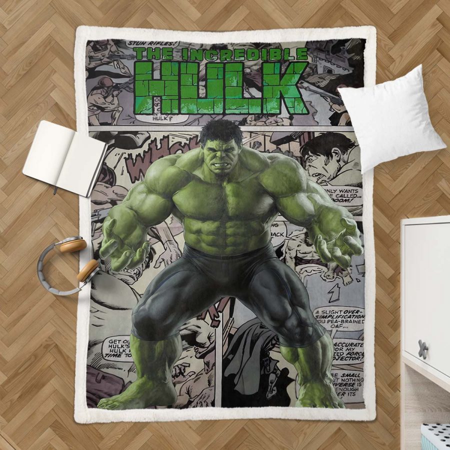 Marvel-Hulk 02 Decke - Fleecedecke – Bild 3