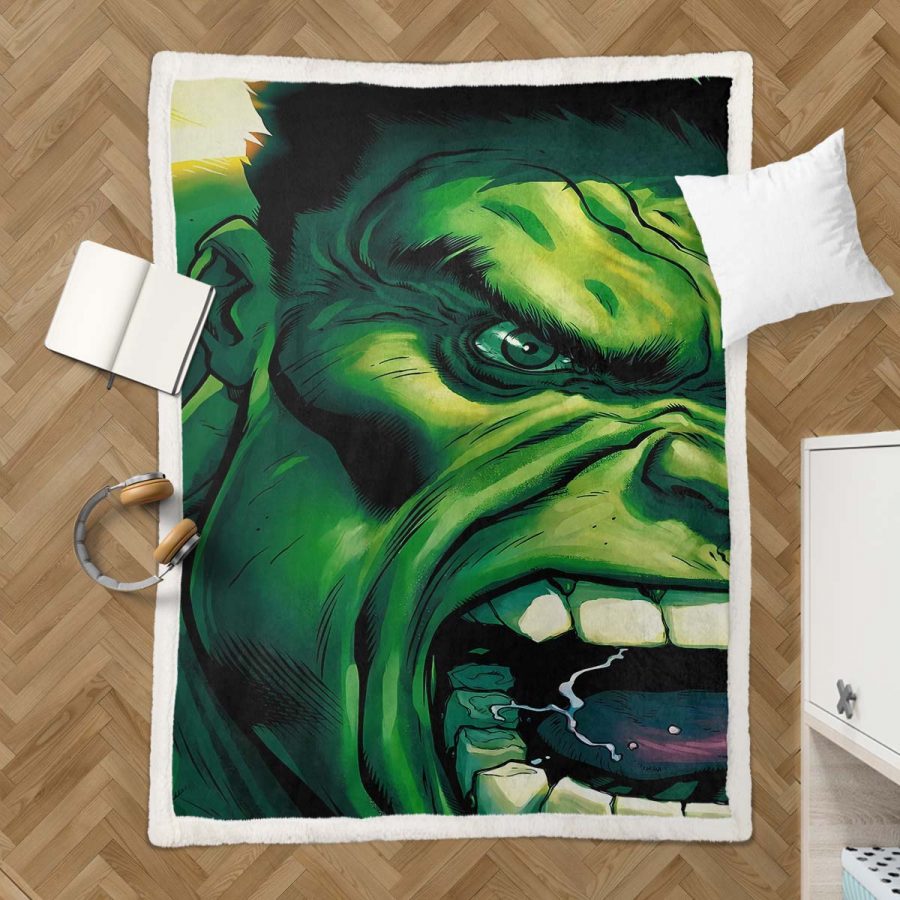 Marvel-Hulk 03 Decke - Fleecedecke – Bild 3