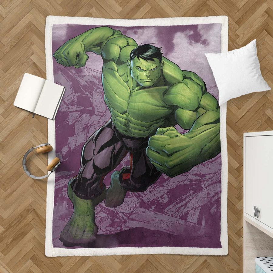 Marvel-Hulk 04 Decke - Fleecedecke – Bild 3