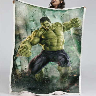 Marvel-Hulk 05 Decke - Fleecedecke