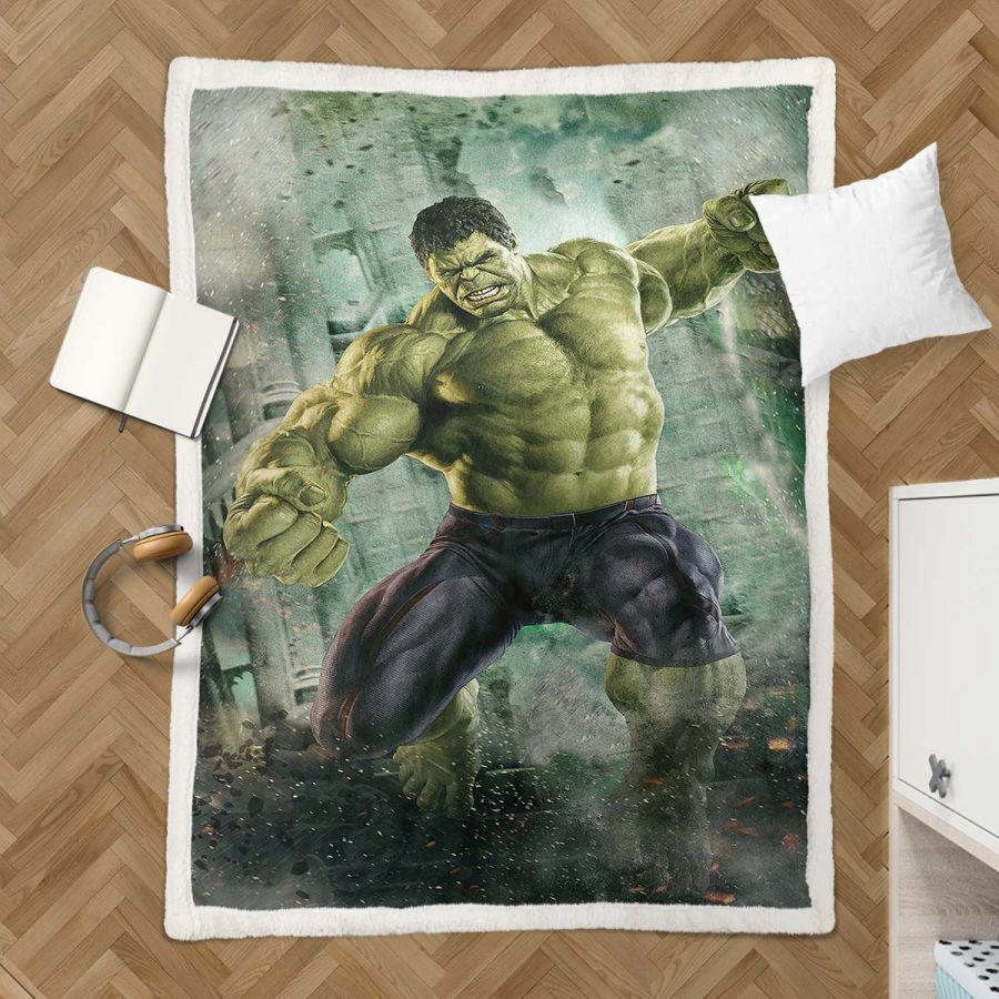 Marvel-Hulk 05 Decke - Fleecedecke – Bild 3
