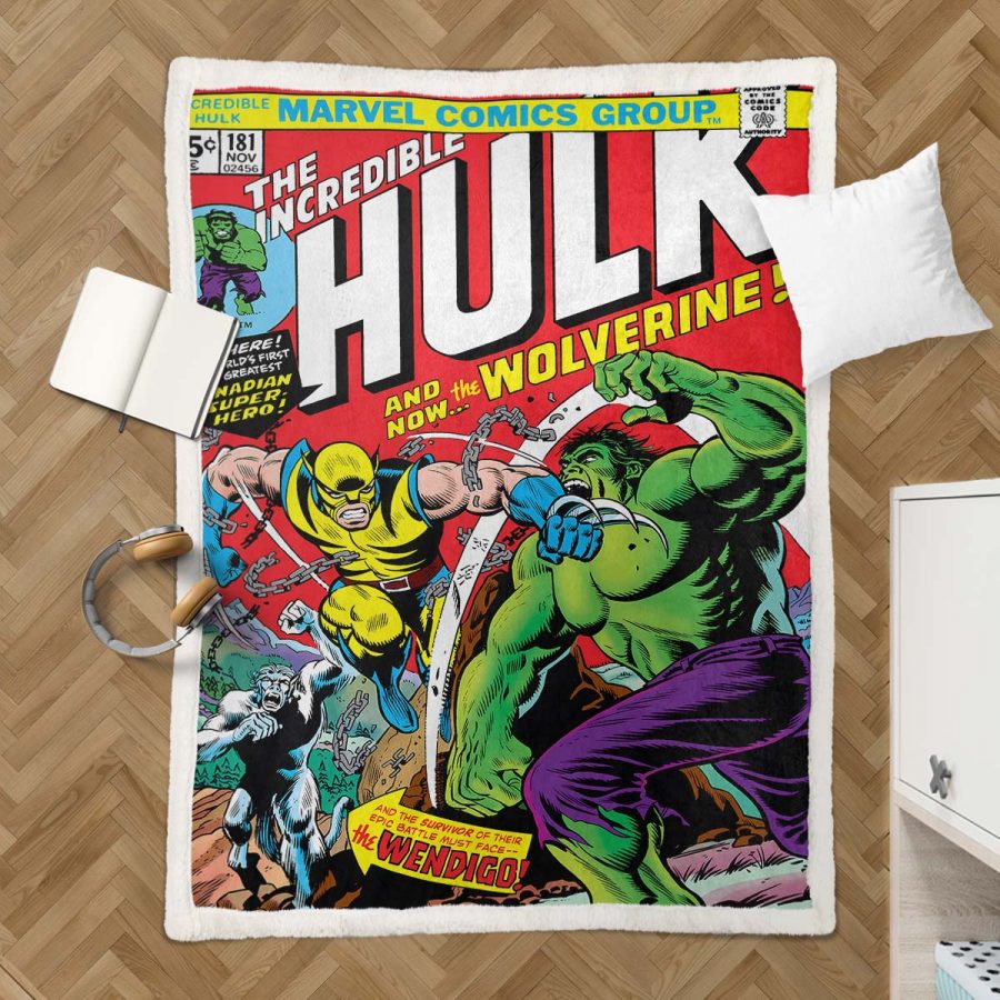 Marvel-Hulk 06 Decke - Fleecedecke – Bild 3