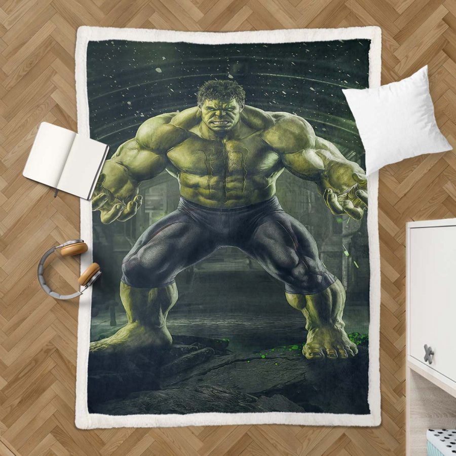 Marvel-Hulk 08 Decke - Fleecedecke – Bild 3