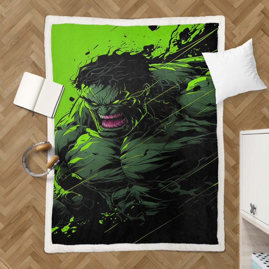 Marvel-Hulk 09 Decke - Fleecedecke – Bild 3