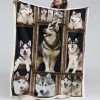 Husky süß 1001 Decke - Fleecedecke