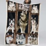 Husky süß 1001 Decke – Fleecedecke