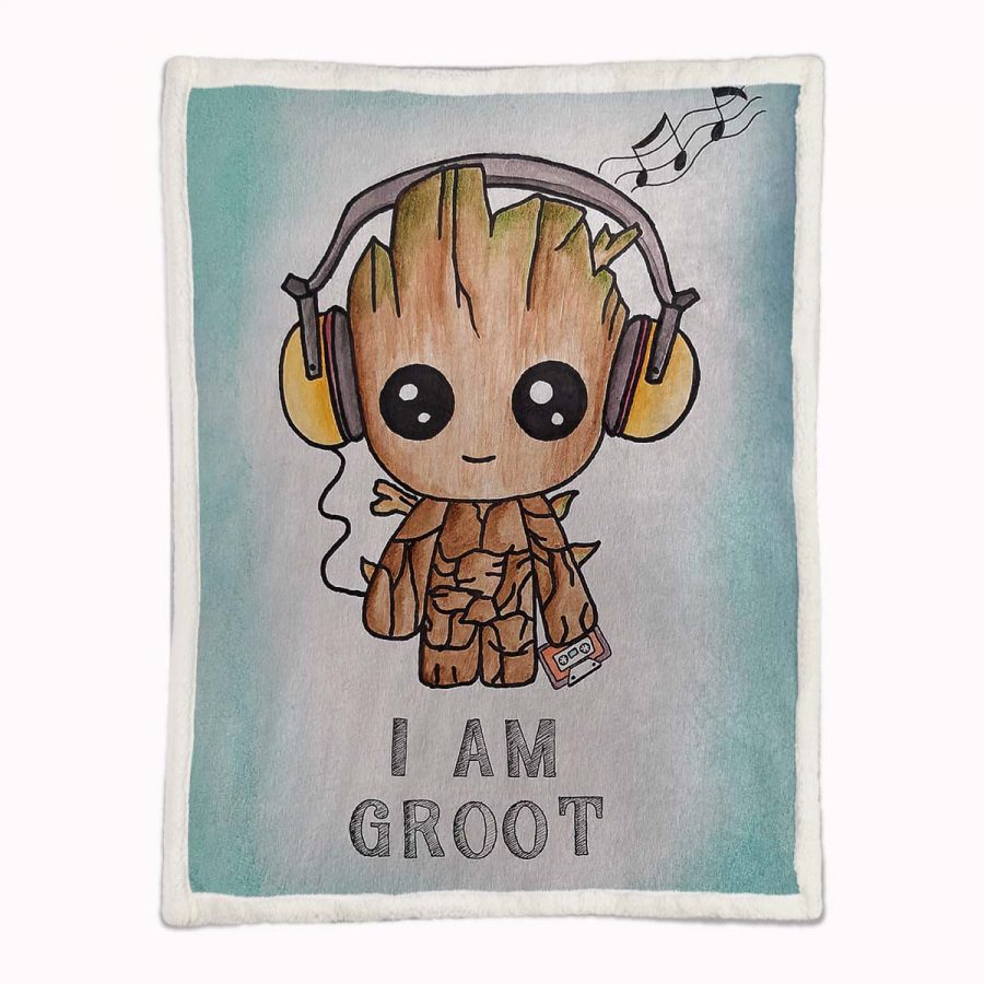 Ich bin Groot 01 Decke - Fleecedecke – Bild 2