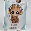 Ich bin Groot 01 Decke - Fleecedecke