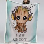 Ich bin Groot 01 Decke – Fleecedecke
