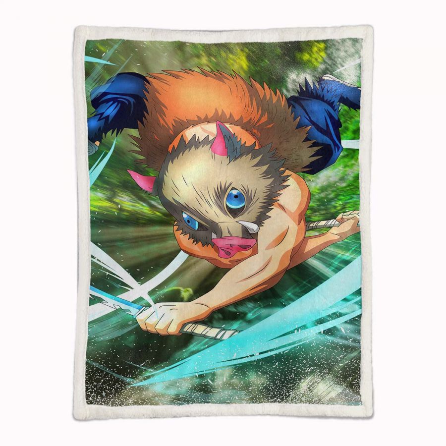 Inosuke Demon Slayer Decke - Fleecedecke – Bild 2